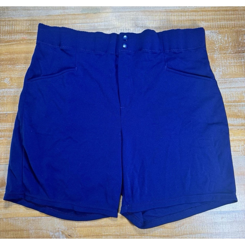Vintage Bike Coach's Shorts Mens Size XL Blue Performance  Retro Gym PE B3